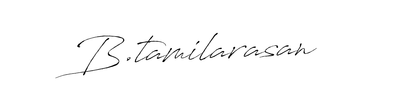 The best way (Antro_Vectra) to make a short signature is to pick only two or three words in your name. The name B.tamilarasan include a total of six letters. For converting this name. B.tamilarasan signature style 6 images and pictures png