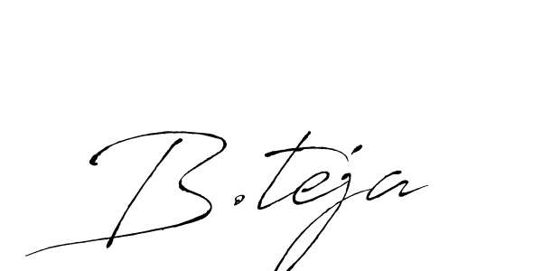 How to Draw B.teja signature style? Antro_Vectra is a latest design signature styles for name B.teja. B.teja signature style 6 images and pictures png