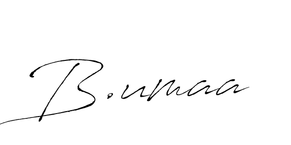 How to make B.umaa name signature. Use Antro_Vectra style for creating short signs online. This is the latest handwritten sign. B.umaa signature style 6 images and pictures png