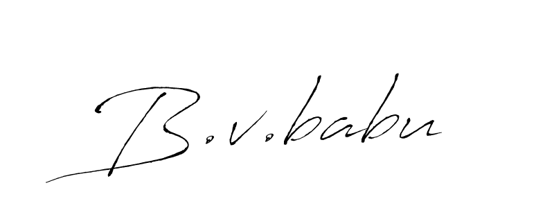 Make a beautiful signature design for name B.v.babu. Use this online signature maker to create a handwritten signature for free. B.v.babu signature style 6 images and pictures png