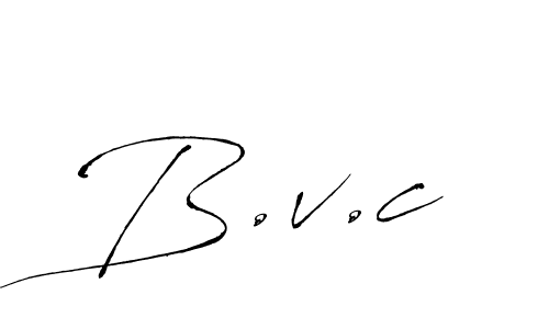 How to make B.v.c signature? Antro_Vectra is a professional autograph style. Create handwritten signature for B.v.c name. B.v.c signature style 6 images and pictures png