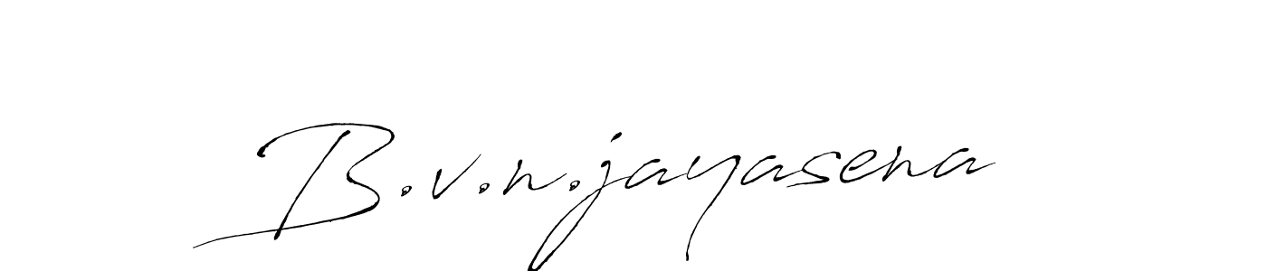 How to make B.v.n.jayasena name signature. Use Antro_Vectra style for creating short signs online. This is the latest handwritten sign. B.v.n.jayasena signature style 6 images and pictures png
