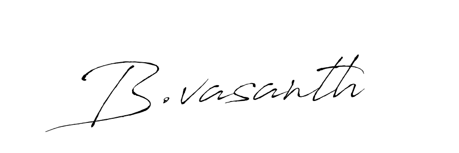 Design your own signature with our free online signature maker. With this signature software, you can create a handwritten (Antro_Vectra) signature for name B.vasanth. B.vasanth signature style 6 images and pictures png
