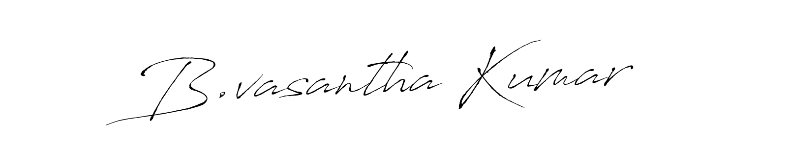 How to make B.vasantha Kumar signature? Antro_Vectra is a professional autograph style. Create handwritten signature for B.vasantha Kumar name. B.vasantha Kumar signature style 6 images and pictures png