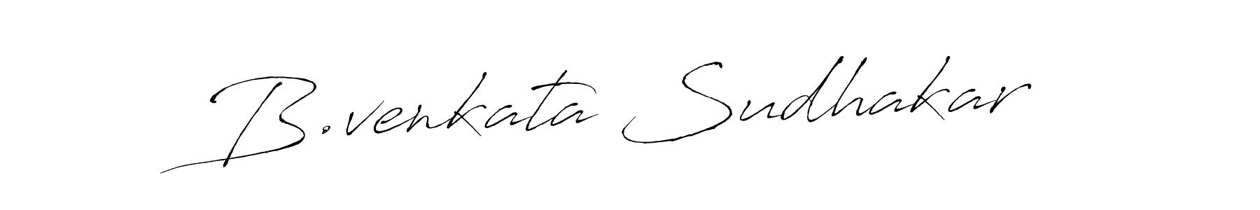 Antro_Vectra is a professional signature style that is perfect for those who want to add a touch of class to their signature. It is also a great choice for those who want to make their signature more unique. Get B.venkata Sudhakar name to fancy signature for free. B.venkata Sudhakar signature style 6 images and pictures png