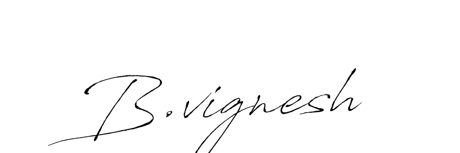 Create a beautiful signature design for name B.vignesh. With this signature (Antro_Vectra) fonts, you can make a handwritten signature for free. B.vignesh signature style 6 images and pictures png