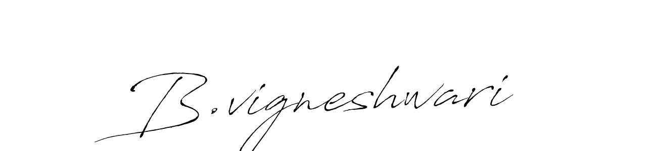 The best way (Antro_Vectra) to make a short signature is to pick only two or three words in your name. The name B.vigneshwari include a total of six letters. For converting this name. B.vigneshwari signature style 6 images and pictures png