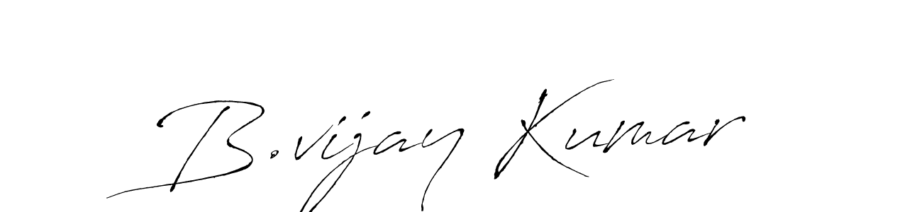 B.vijay Kumar stylish signature style. Best Handwritten Sign (Antro_Vectra) for my name. Handwritten Signature Collection Ideas for my name B.vijay Kumar. B.vijay Kumar signature style 6 images and pictures png