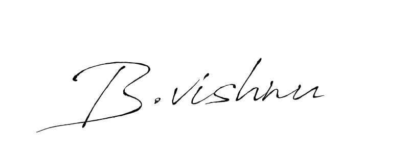 Create a beautiful signature design for name B.vishnu. With this signature (Antro_Vectra) fonts, you can make a handwritten signature for free. B.vishnu signature style 6 images and pictures png