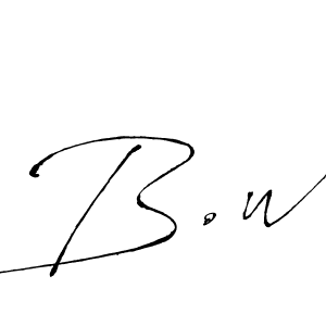 if you are searching for the best signature style for your name B.w. so please give up your signature search. here we have designed multiple signature styles  using Antro_Vectra. B.w signature style 6 images and pictures png
