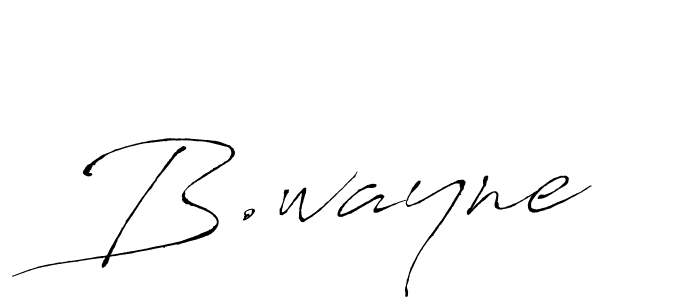 Make a beautiful signature design for name B.wayne. With this signature (Antro_Vectra) style, you can create a handwritten signature for free. B.wayne signature style 6 images and pictures png