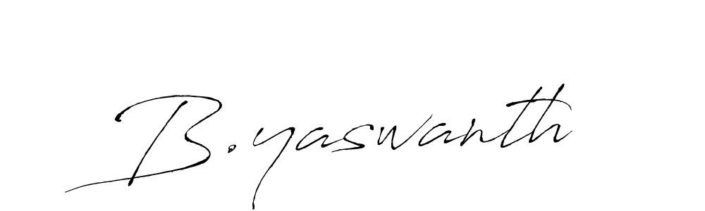 Create a beautiful signature design for name B.yaswanth. With this signature (Antro_Vectra) fonts, you can make a handwritten signature for free. B.yaswanth signature style 6 images and pictures png