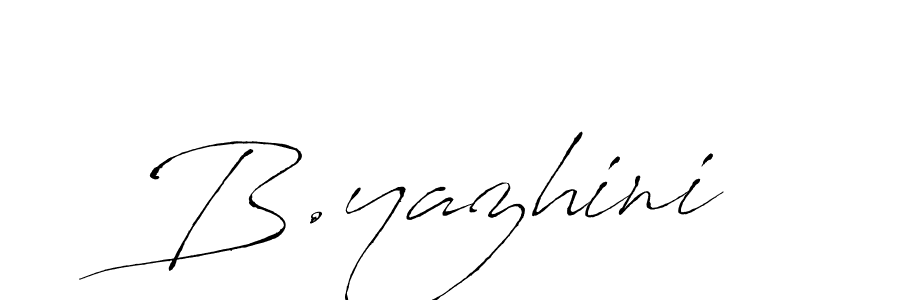 How to make B.yazhini signature? Antro_Vectra is a professional autograph style. Create handwritten signature for B.yazhini name. B.yazhini signature style 6 images and pictures png