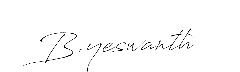 B.yeswanth stylish signature style. Best Handwritten Sign (Antro_Vectra) for my name. Handwritten Signature Collection Ideas for my name B.yeswanth. B.yeswanth signature style 6 images and pictures png