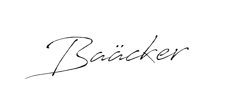 Use a signature maker to create a handwritten signature online. With this signature software, you can design (Antro_Vectra) your own signature for name Baäcker. Baäcker signature style 6 images and pictures png