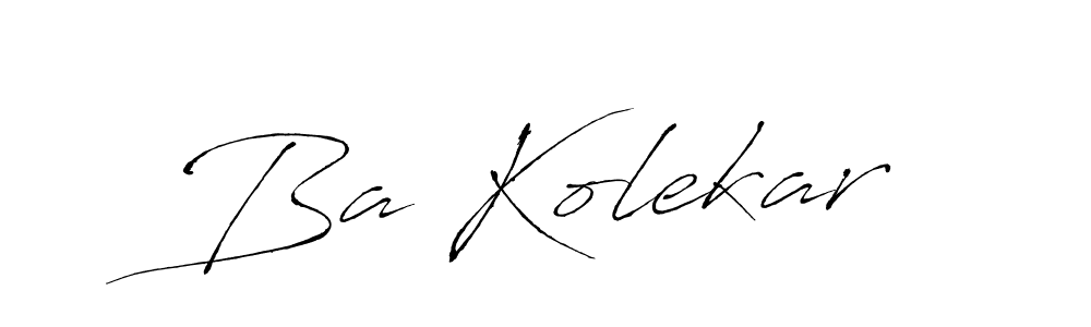 Make a beautiful signature design for name Ba Kolekar. Use this online signature maker to create a handwritten signature for free. Ba Kolekar signature style 6 images and pictures png