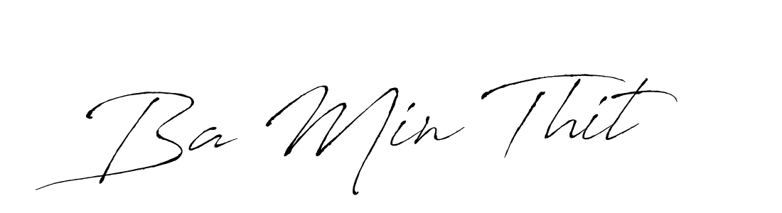 You should practise on your own different ways (Antro_Vectra) to write your name (Ba Min Thit) in signature. don't let someone else do it for you. Ba Min Thit signature style 6 images and pictures png