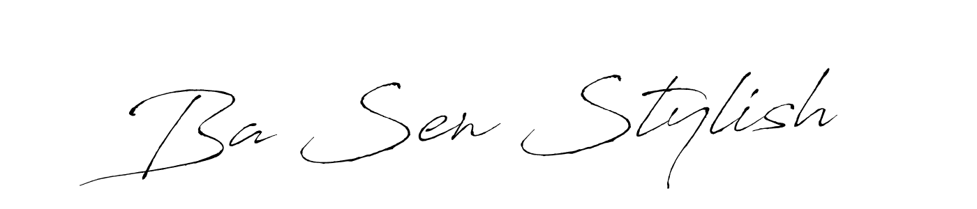 Make a beautiful signature design for name Ba Sen Stylish. Use this online signature maker to create a handwritten signature for free. Ba Sen Stylish signature style 6 images and pictures png