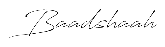 Achieve flawless digital penmanship with Baadshaah name in Antro_Vectra font. The perfect tool for creating online signatures. Baadshaah signature style 6 images and pictures png