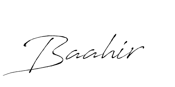 Design your own signature with our free online signature maker. With this signature software, you can create a handwritten (Antro_Vectra) signature for name Baahir. Baahir signature style 6 images and pictures png