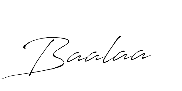 Make a beautiful signature design for name Baalaa. With this signature (Antro_Vectra) style, you can create a handwritten signature for free. Baalaa signature style 6 images and pictures png