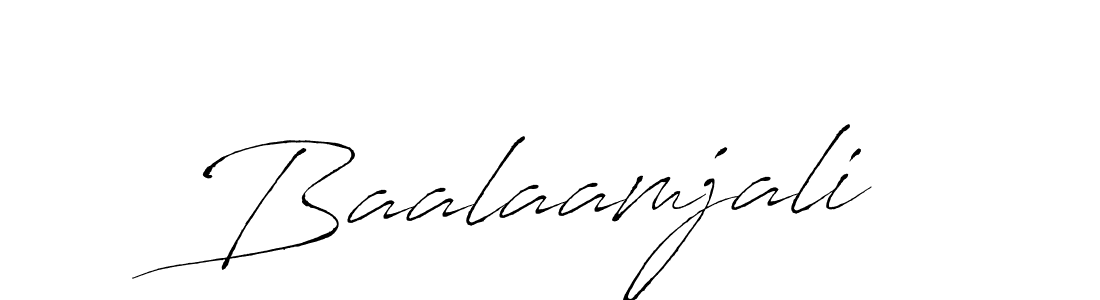 How to make Baalaamjali signature? Antro_Vectra is a professional autograph style. Create handwritten signature for Baalaamjali name. Baalaamjali signature style 6 images and pictures png