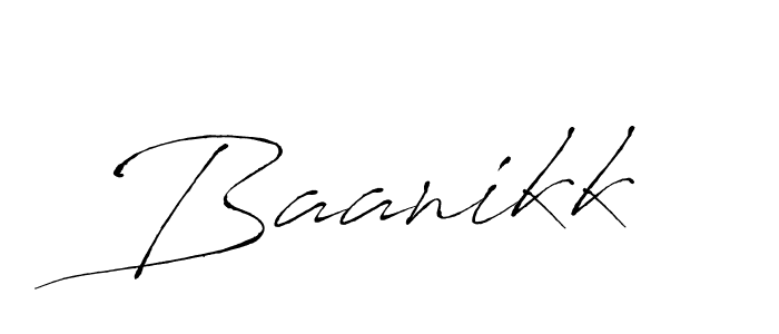 How to make Baanikk name signature. Use Antro_Vectra style for creating short signs online. This is the latest handwritten sign. Baanikk signature style 6 images and pictures png