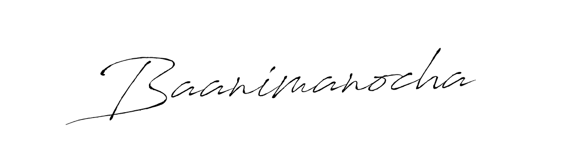 Create a beautiful signature design for name Baanimanocha. With this signature (Antro_Vectra) fonts, you can make a handwritten signature for free. Baanimanocha signature style 6 images and pictures png