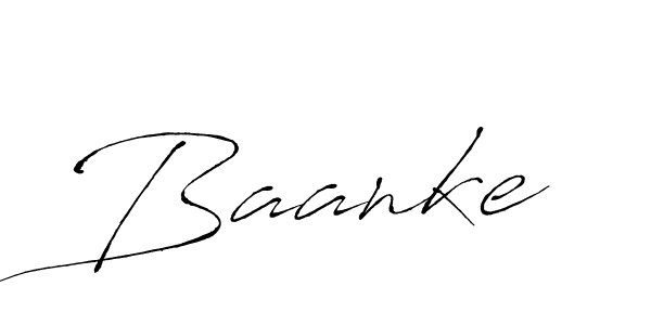 Create a beautiful signature design for name Baanke. With this signature (Antro_Vectra) fonts, you can make a handwritten signature for free. Baanke signature style 6 images and pictures png