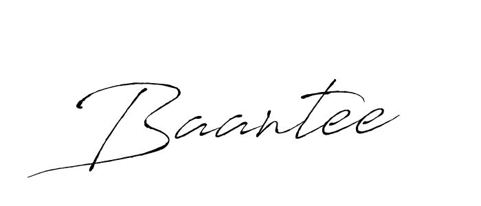 Use a signature maker to create a handwritten signature online. With this signature software, you can design (Antro_Vectra) your own signature for name Baantee. Baantee signature style 6 images and pictures png