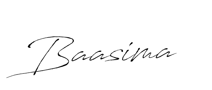 Make a beautiful signature design for name Baasima. With this signature (Antro_Vectra) style, you can create a handwritten signature for free. Baasima signature style 6 images and pictures png