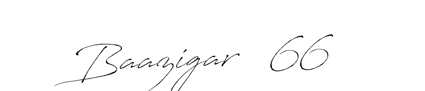 Design your own signature with our free online signature maker. With this signature software, you can create a handwritten (Antro_Vectra) signature for name Baazigar   66 . Baazigar   66  signature style 6 images and pictures png