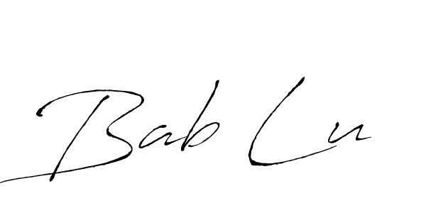 Create a beautiful signature design for name Bab Lu. With this signature (Antro_Vectra) fonts, you can make a handwritten signature for free. Bab Lu signature style 6 images and pictures png