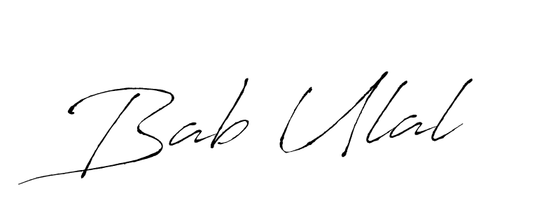 Use a signature maker to create a handwritten signature online. With this signature software, you can design (Antro_Vectra) your own signature for name Bab Ulal. Bab Ulal signature style 6 images and pictures png