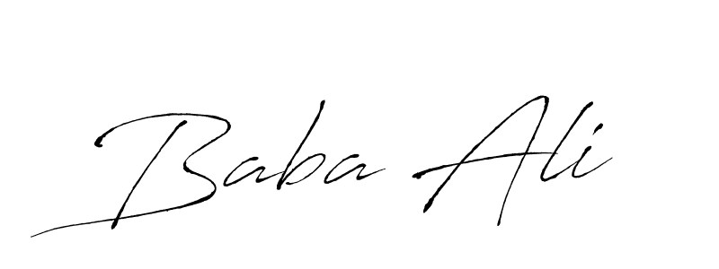 How to make Baba Ali signature? Antro_Vectra is a professional autograph style. Create handwritten signature for Baba Ali name. Baba Ali signature style 6 images and pictures png