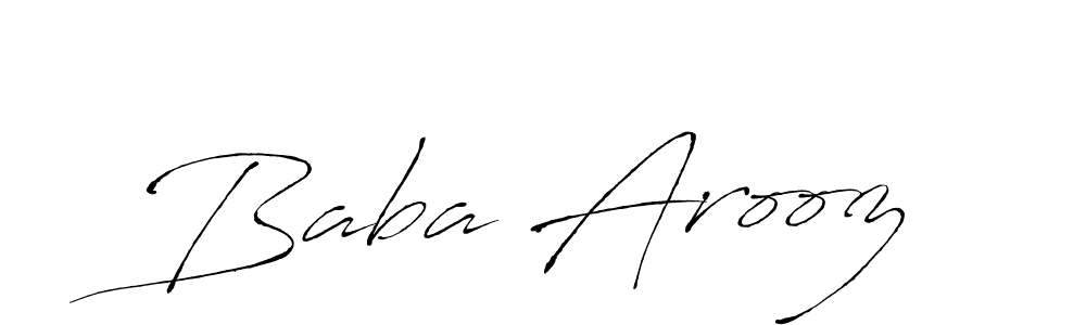 The best way (Antro_Vectra) to make a short signature is to pick only two or three words in your name. The name Baba Arooz include a total of six letters. For converting this name. Baba Arooz signature style 6 images and pictures png