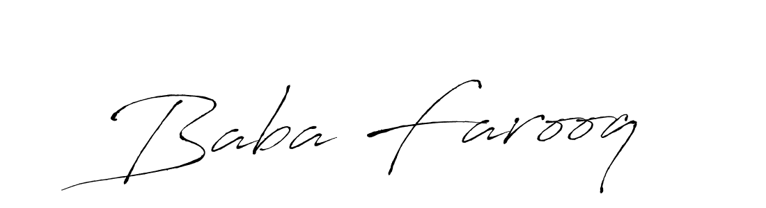 Use a signature maker to create a handwritten signature online. With this signature software, you can design (Antro_Vectra) your own signature for name Baba Farooq. Baba Farooq signature style 6 images and pictures png