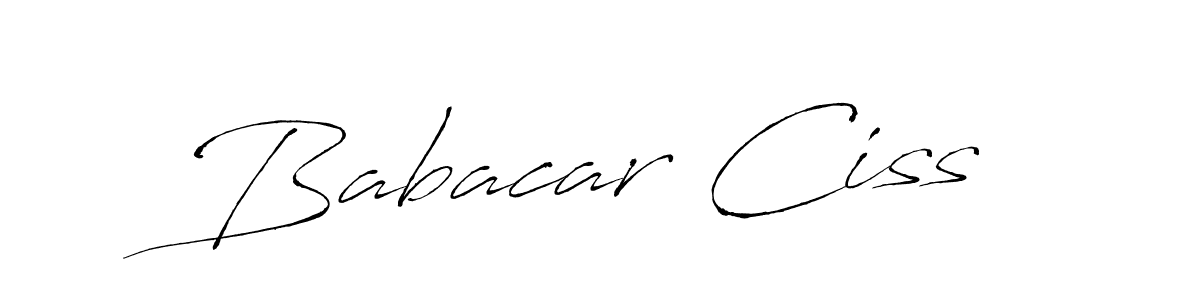 Antro_Vectra is a professional signature style that is perfect for those who want to add a touch of class to their signature. It is also a great choice for those who want to make their signature more unique. Get Babacar Ciss name to fancy signature for free. Babacar Ciss signature style 6 images and pictures png