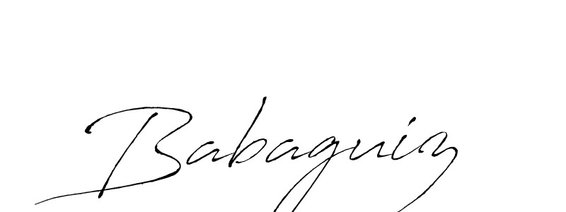 Create a beautiful signature design for name Babaguiz. With this signature (Antro_Vectra) fonts, you can make a handwritten signature for free. Babaguiz signature style 6 images and pictures png