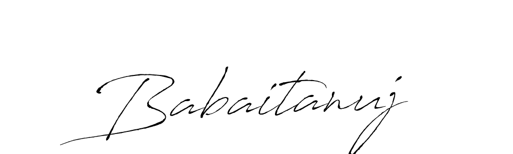 if you are searching for the best signature style for your name Babaitanuj. so please give up your signature search. here we have designed multiple signature styles  using Antro_Vectra. Babaitanuj signature style 6 images and pictures png