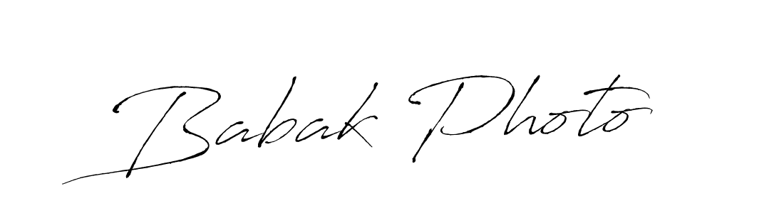 Make a beautiful signature design for name Babak Photo. With this signature (Antro_Vectra) style, you can create a handwritten signature for free. Babak Photo signature style 6 images and pictures png