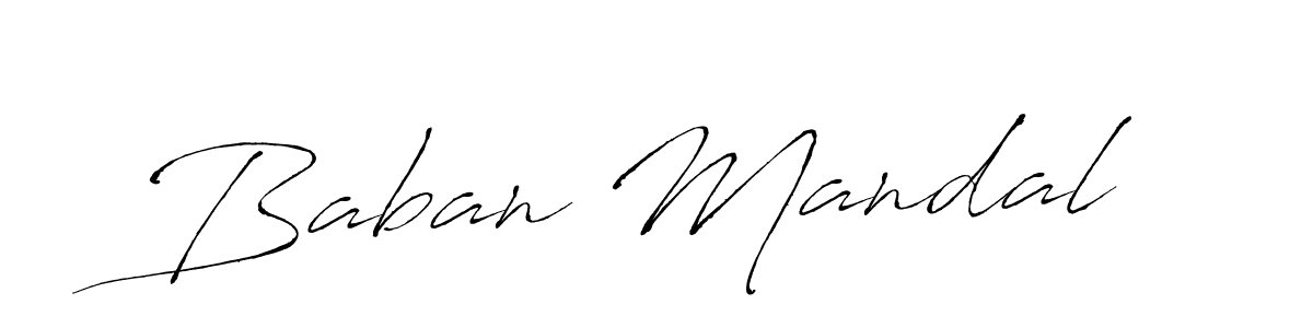 How to make Baban Mandal name signature. Use Antro_Vectra style for creating short signs online. This is the latest handwritten sign. Baban Mandal signature style 6 images and pictures png