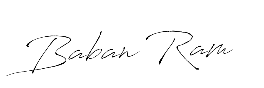 Create a beautiful signature design for name Baban Ram. With this signature (Antro_Vectra) fonts, you can make a handwritten signature for free. Baban Ram signature style 6 images and pictures png