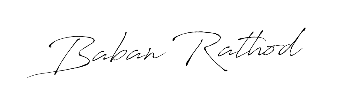 Baban Rathod stylish signature style. Best Handwritten Sign (Antro_Vectra) for my name. Handwritten Signature Collection Ideas for my name Baban Rathod. Baban Rathod signature style 6 images and pictures png