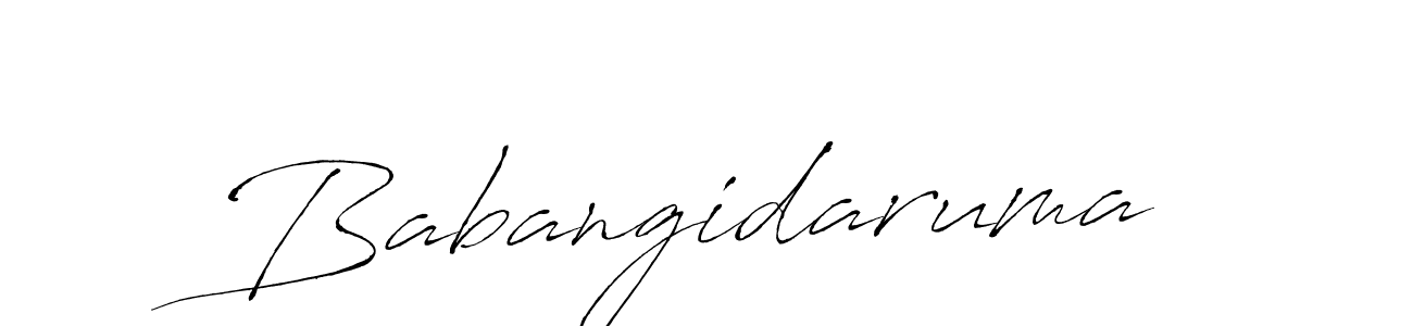 How to make Babangidaruma signature? Antro_Vectra is a professional autograph style. Create handwritten signature for Babangidaruma name. Babangidaruma signature style 6 images and pictures png