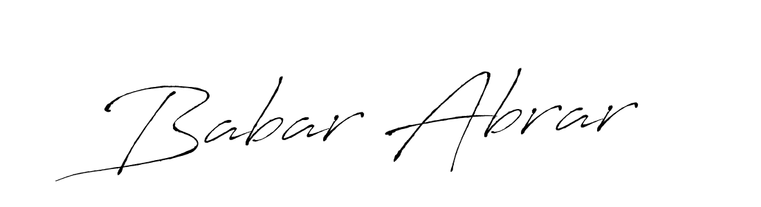 Make a beautiful signature design for name Babar Abrar. Use this online signature maker to create a handwritten signature for free. Babar Abrar signature style 6 images and pictures png