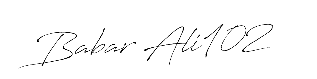 It looks lik you need a new signature style for name Babar Ali102. Design unique handwritten (Antro_Vectra) signature with our free signature maker in just a few clicks. Babar Ali102 signature style 6 images and pictures png