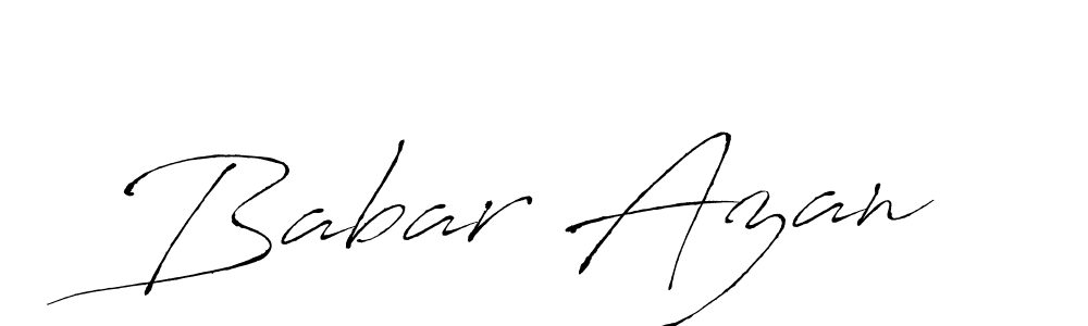 Create a beautiful signature design for name Babar Azan. With this signature (Antro_Vectra) fonts, you can make a handwritten signature for free. Babar Azan signature style 6 images and pictures png