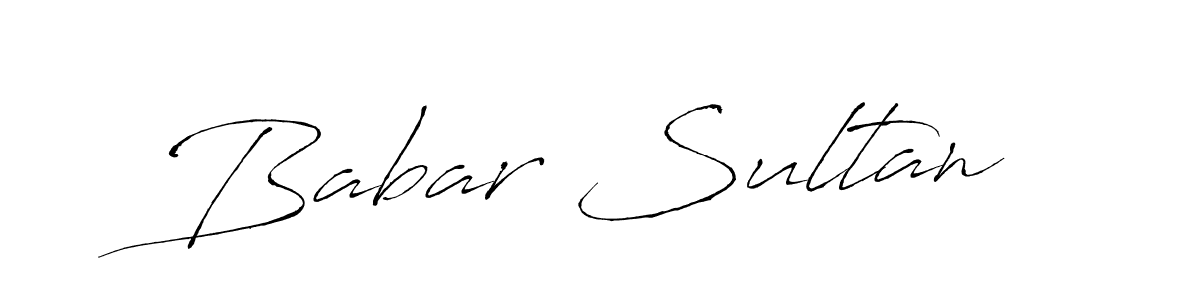 Make a beautiful signature design for name Babar Sultan. Use this online signature maker to create a handwritten signature for free. Babar Sultan signature style 6 images and pictures png
