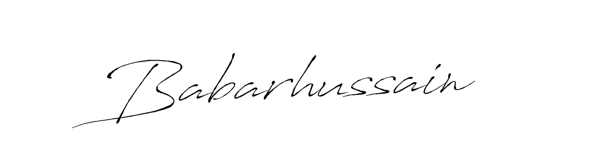 How to make Babarhussain name signature. Use Antro_Vectra style for creating short signs online. This is the latest handwritten sign. Babarhussain signature style 6 images and pictures png